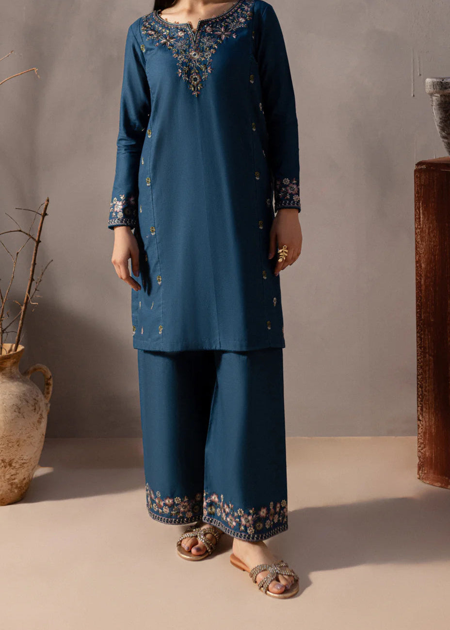 Grace W733 - Embroidered 2PC Marina Dress