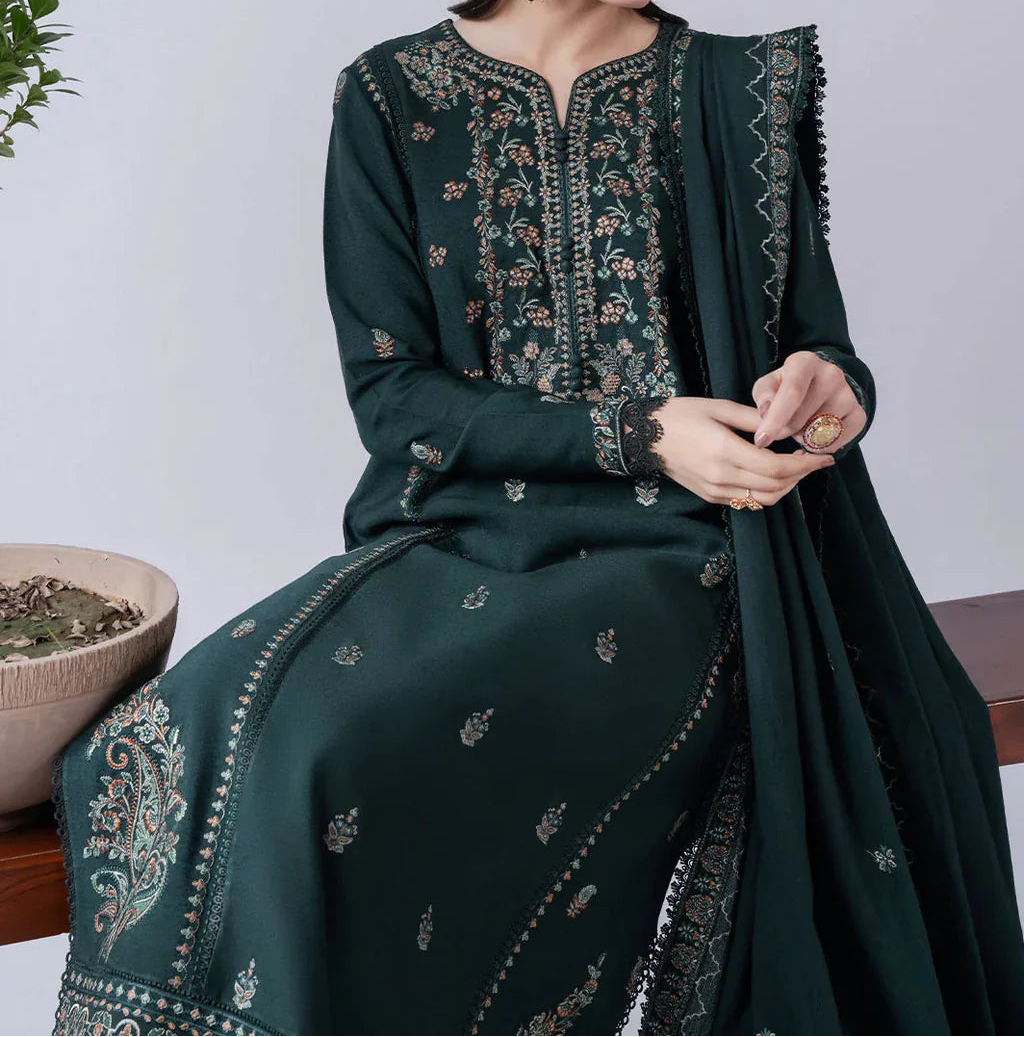 Grace S1437-Embroidered 3pc Lawn Dress With Embroidered Lawn Dupatta.