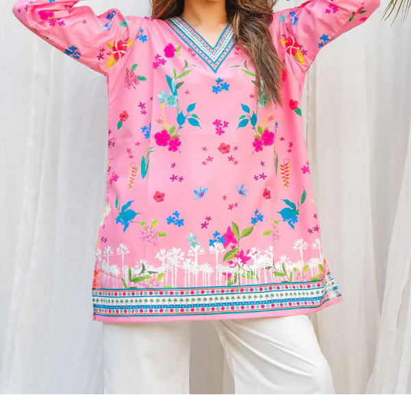 CS-117 REEMA - STITCHED 2PC PRINTED CO-ORD SET.