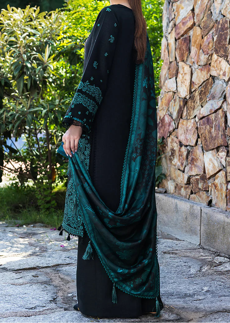 Grace W994-Embroidered 3pc Marina Dress With Printed Shawl.