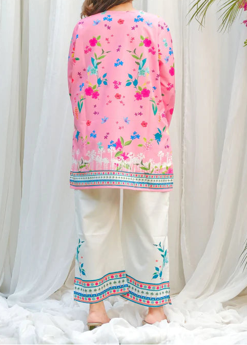 CS-117 REEMA - STITCHED 2PC PRINTED CO-ORD SET.