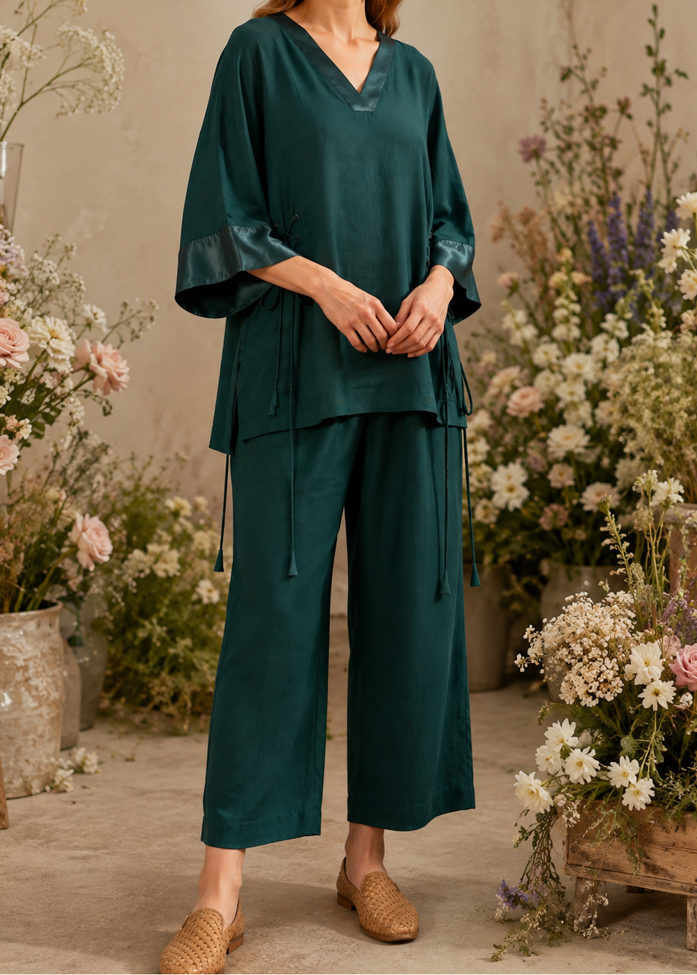 C-S 067- STITCHED 2PC LAWN CO-ORD SET.