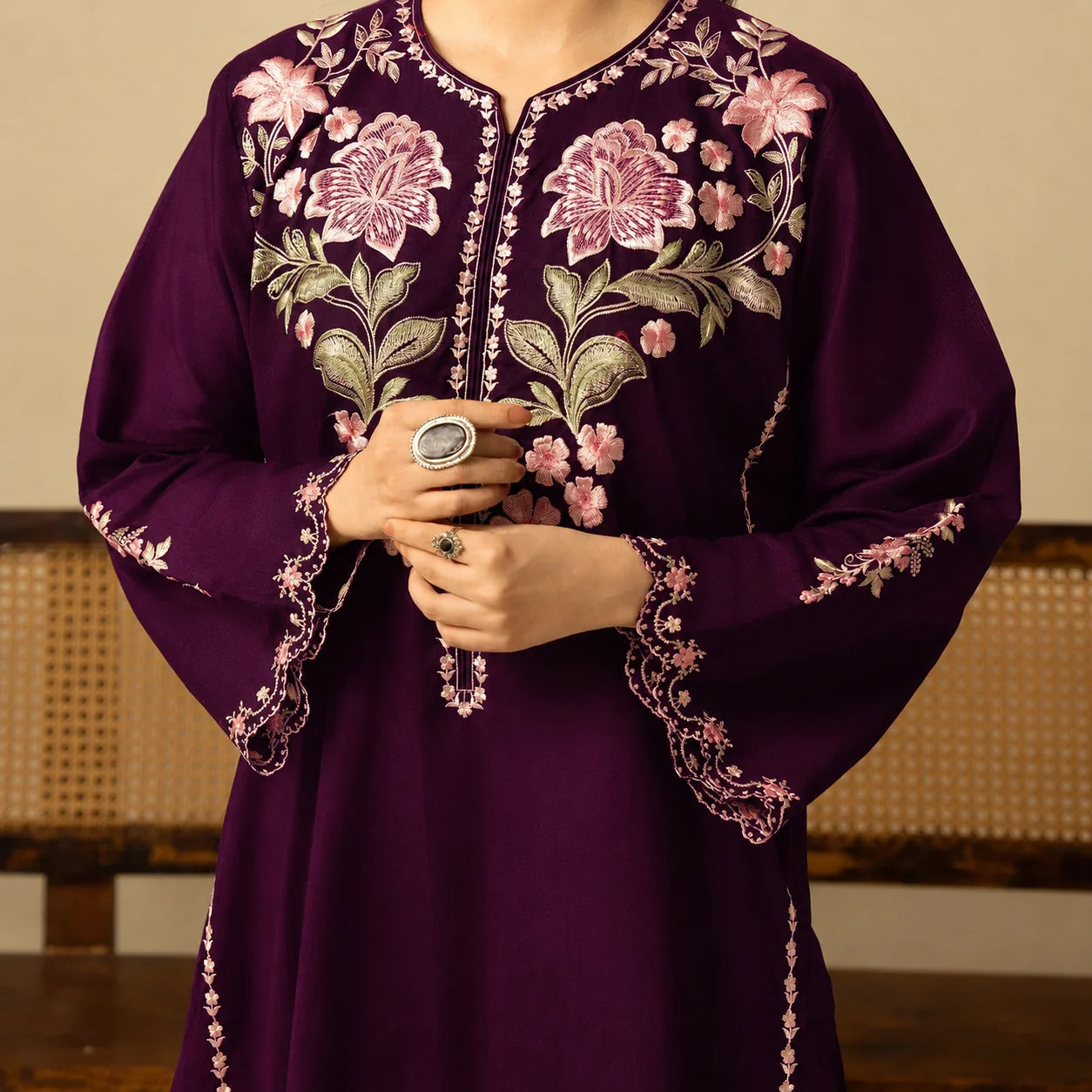 Grace W1034 - Embroidered 2pc Marina Dress.