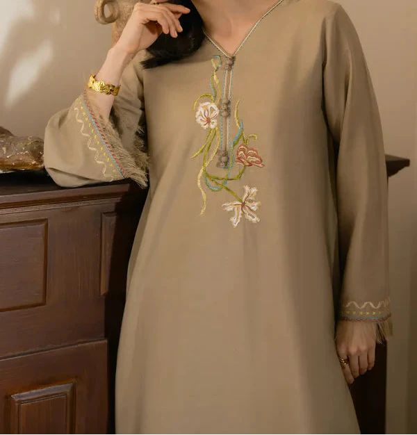 Grace Z-(S1435 ) - Stitched Embroidered 2pc Lawn Dress.