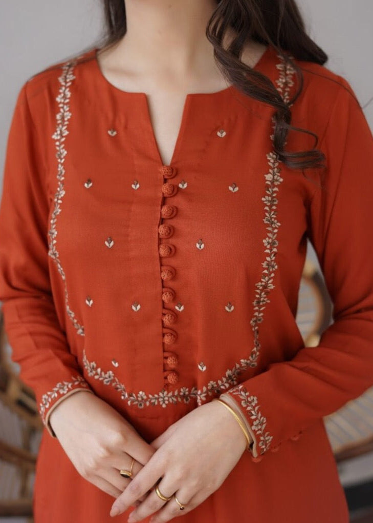 Grace S248-Embroided 2pc lawn dress