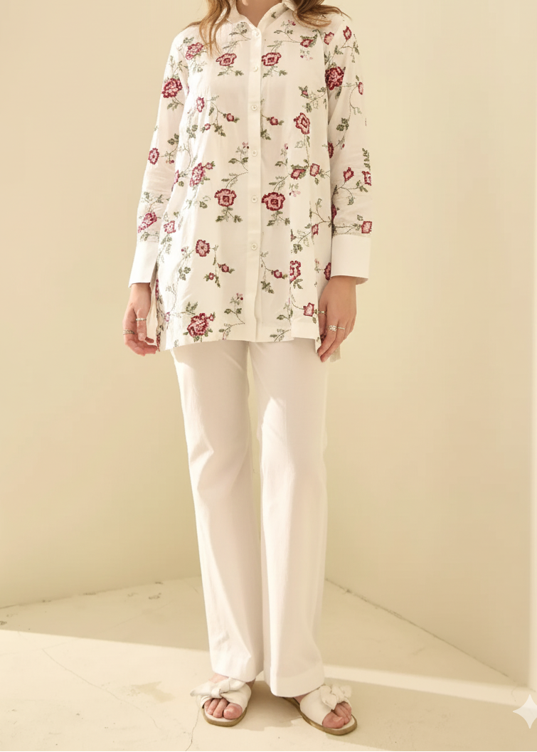 Grace W1000 - Embroidered 2pc Marina Dress.