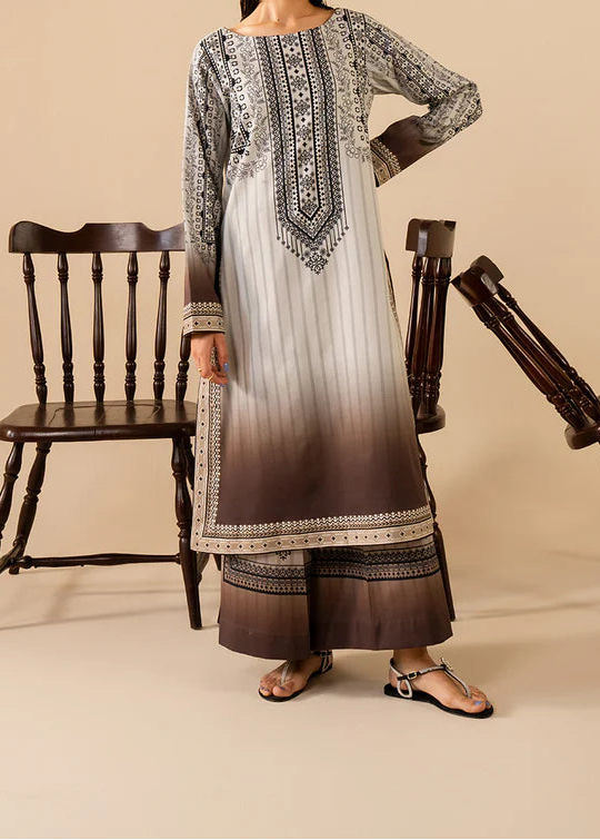Grace W944- Digital Printed 2pc Karandi Dress.