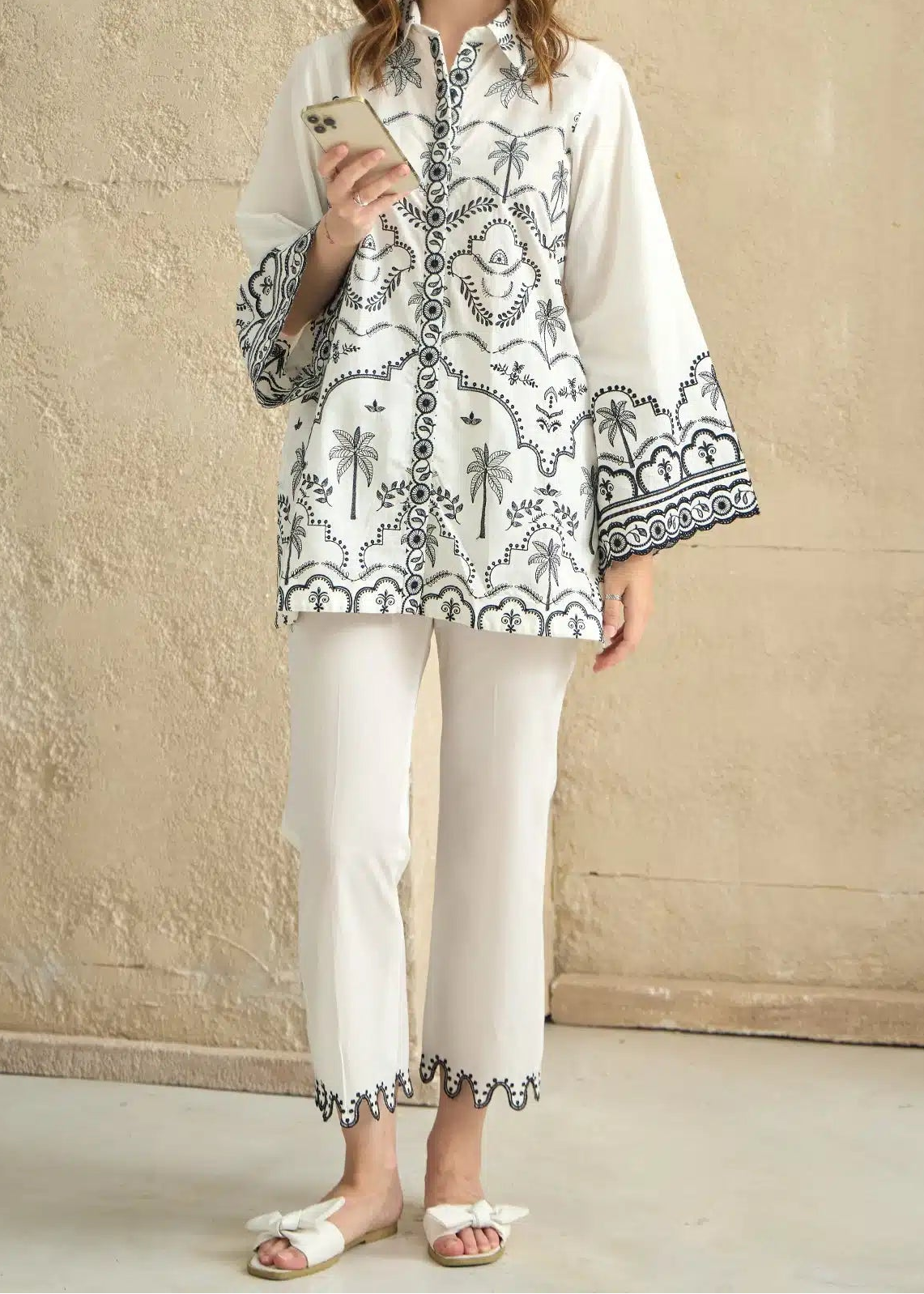 Grace W918-Embroidered 2pc Marina Dress.