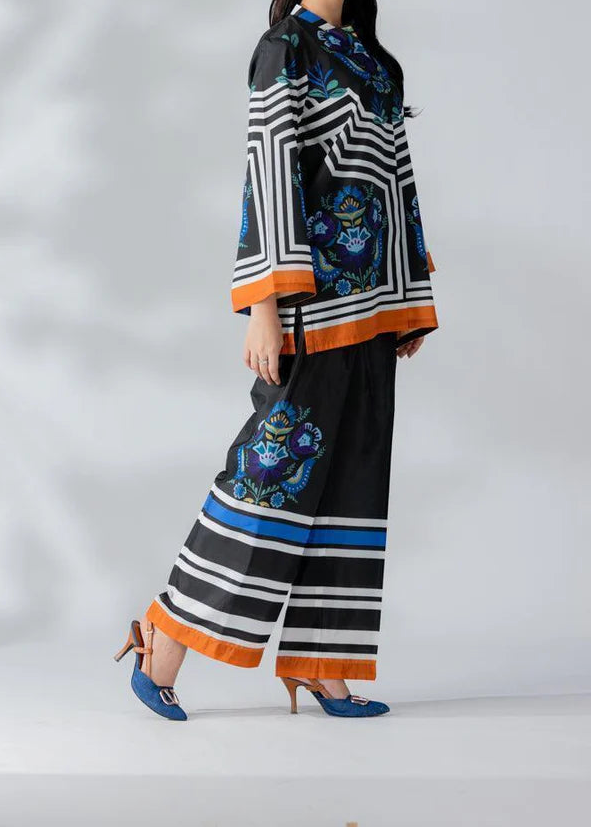 Grace W959- Digital Printed 2pc Karandi Dress.