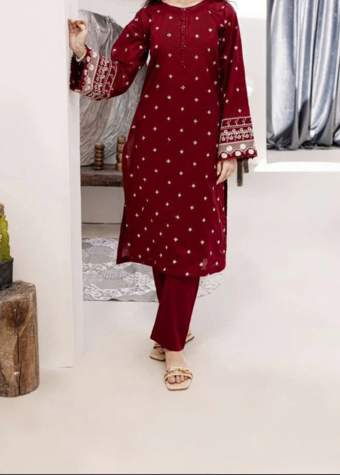Grace W688- Embroidered 2pc Marina dress.
