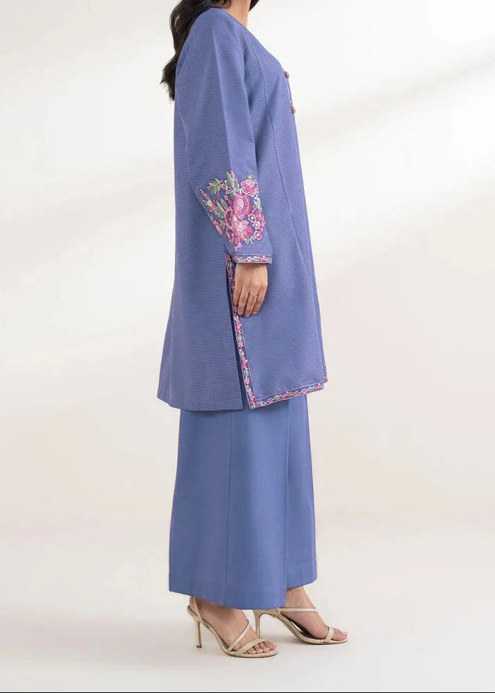 Grace Z-(W1014) - Stitched Embroidered 2pc Marina Dress.