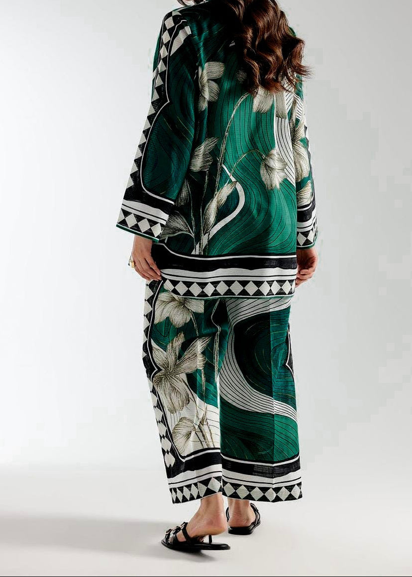 CS-105 EMIRA- STITCHED 2PC PRINTED CO-ORD SET.