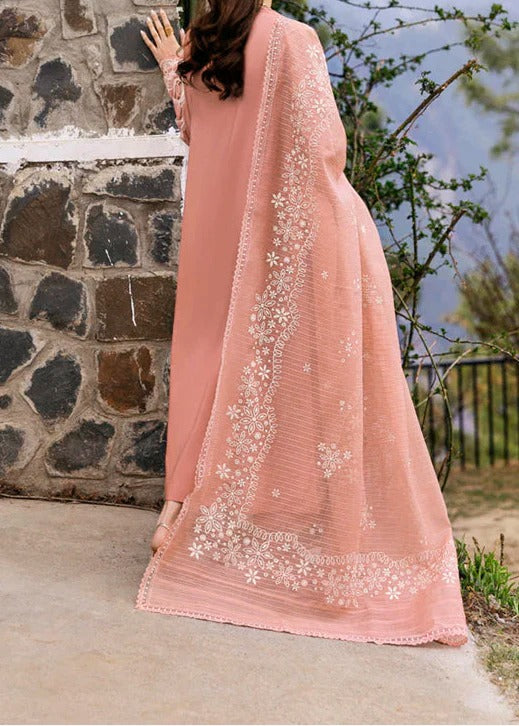 Grace S1307-Embroidered 3pc Lawn Dress With Printed voile Dupatta.