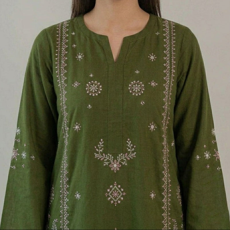 Grace S1347-Embroidered 2pc Lawn Dress.