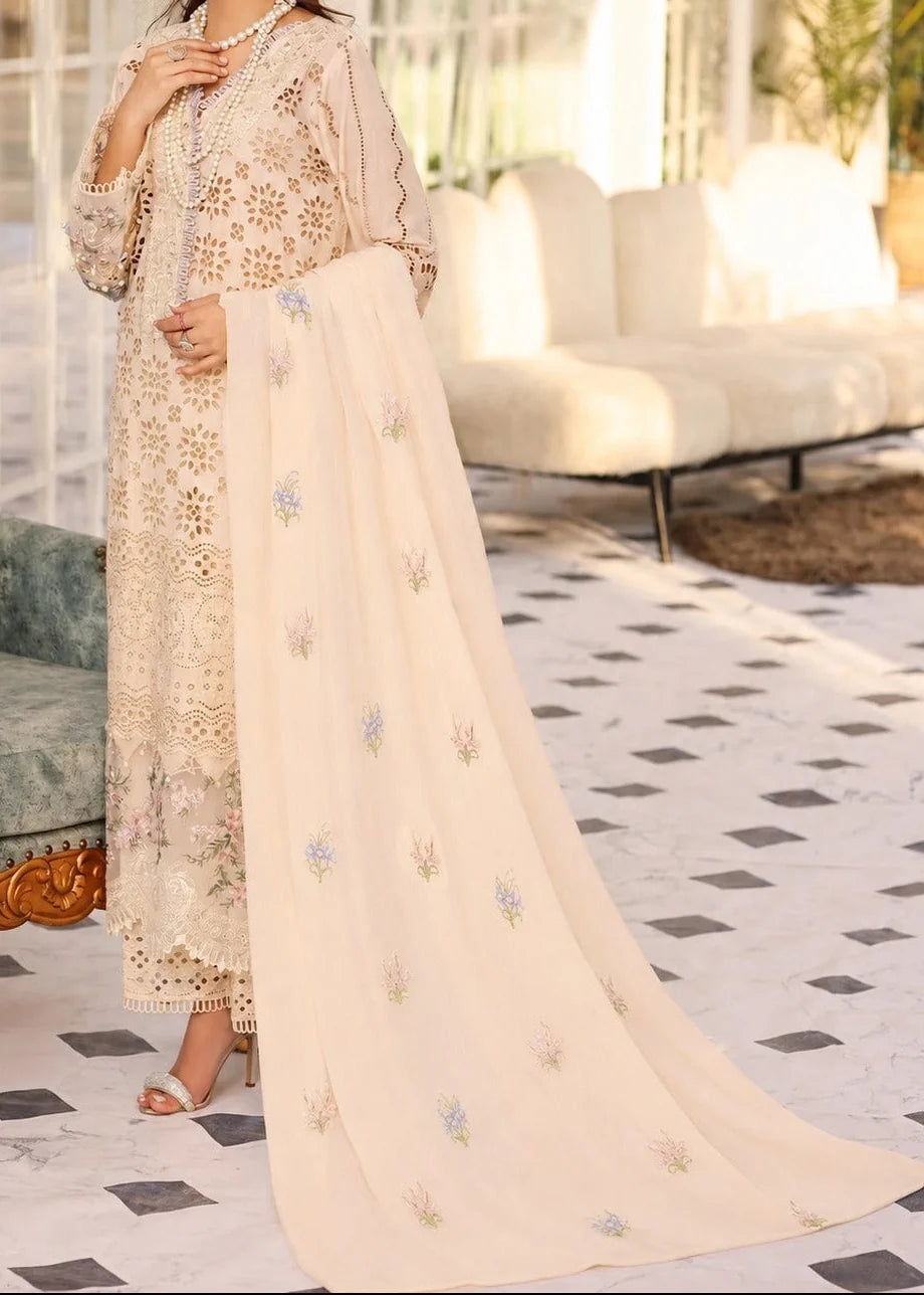 Grace Z-(S1496) - Stitched Embroidered 3pc CHIKANKARI Lawn Dress With Printed Lawn Dupatta.