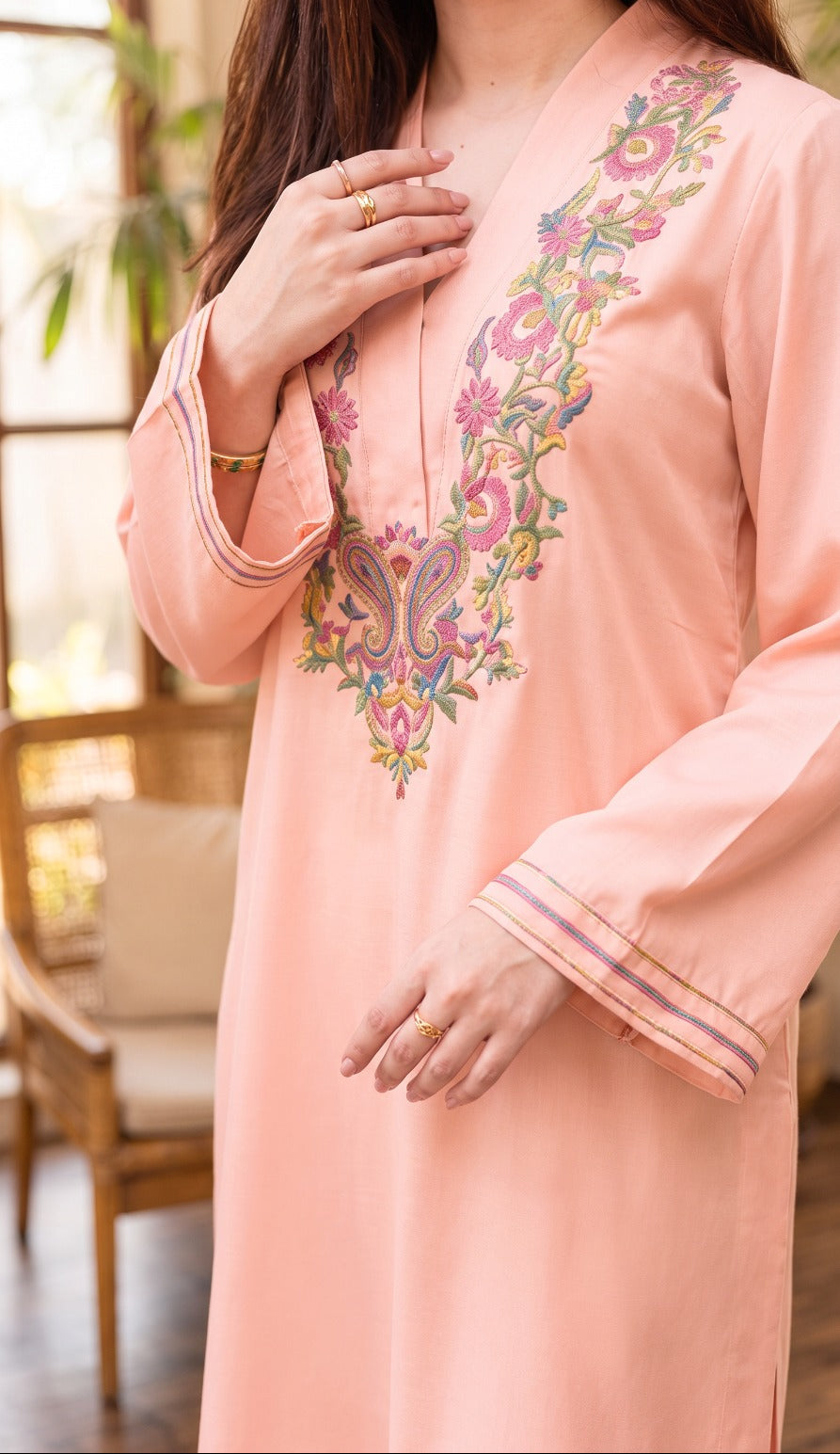 Grace S1544-Embroidered 2pc Lawn Dress.
