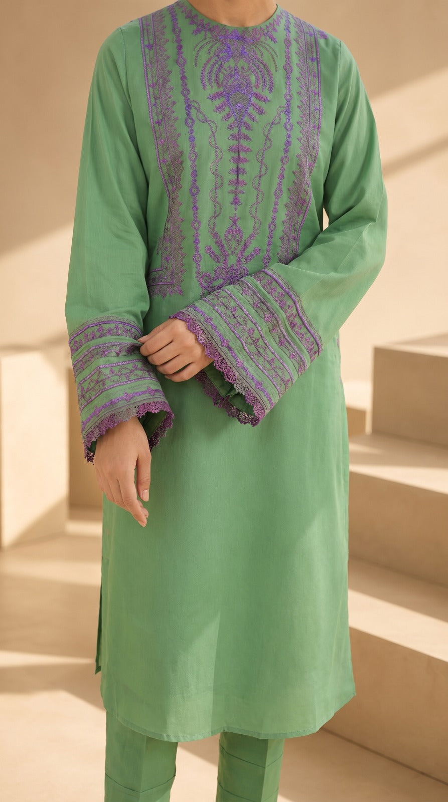 Grace S1543-Embroidered 2pc Lawn Dress.