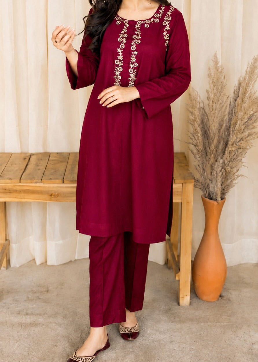 Grace W1071 - Embroidered 2pc Marina Dress.