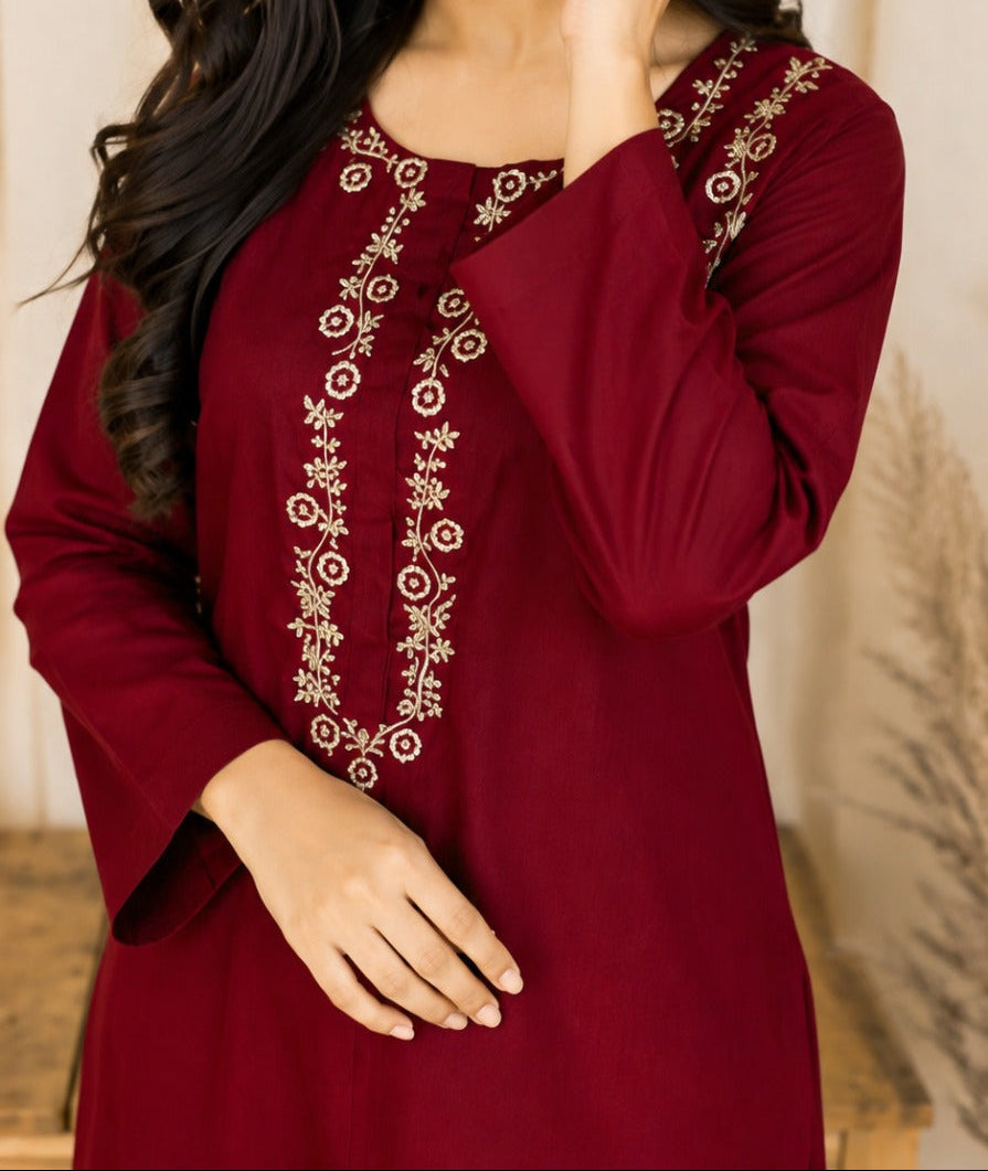 Grace W1071 - Embroidered 2pc Marina Dress.