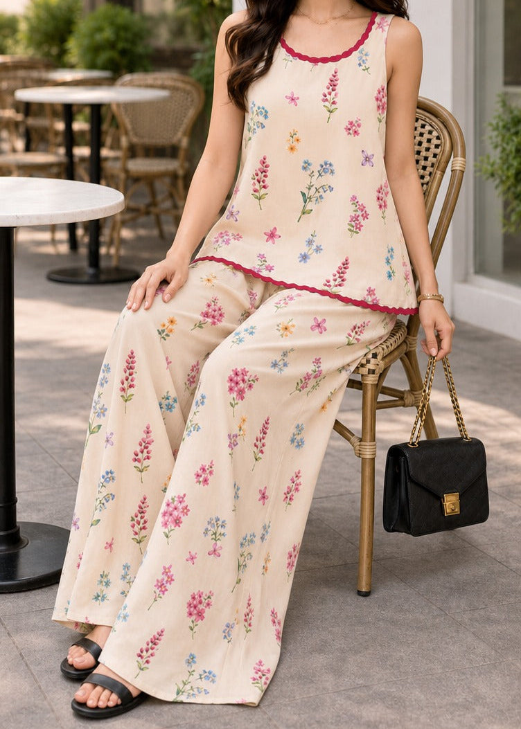 Grace W1069 - Digital Printed 2pc Silk Dress.