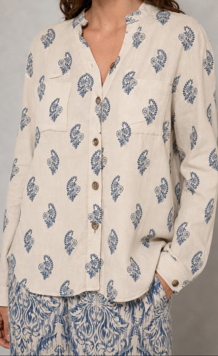 Grace W1070 - Digital Printed 2pc Silk Dress.