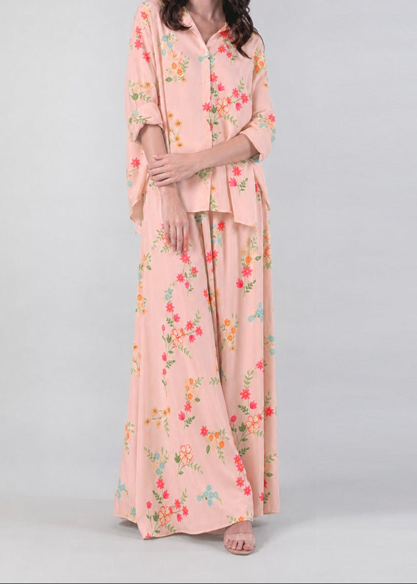 Grace W1066 - Digital Printed 2pc Silk Dress.