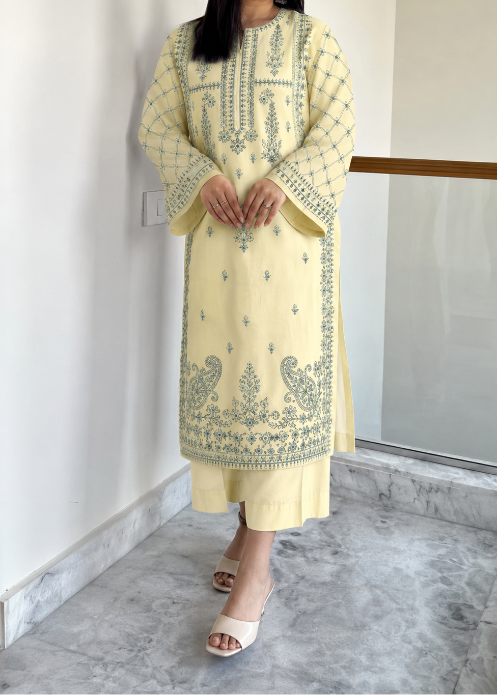Grace S1454 -Embroidered 2pc lawn dress