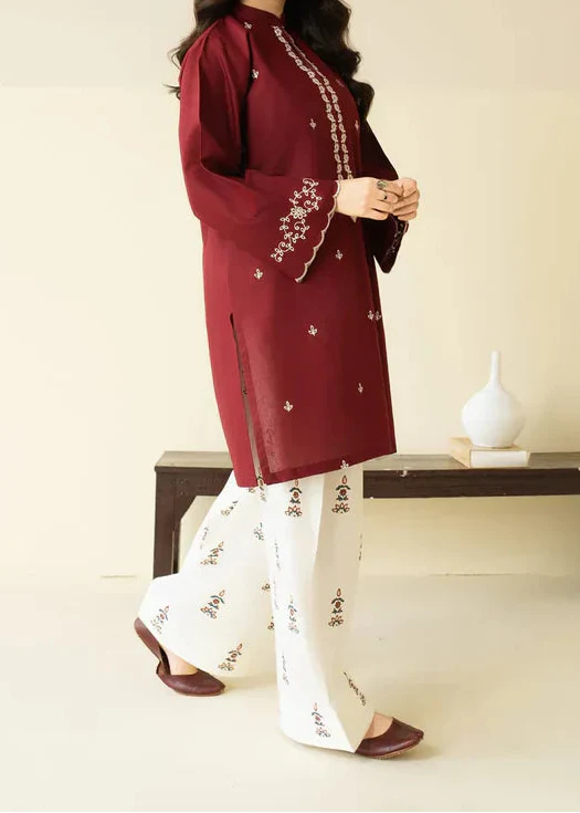 Grace Z-(W851) - Stitched Embroidered 2pc Marina Dress