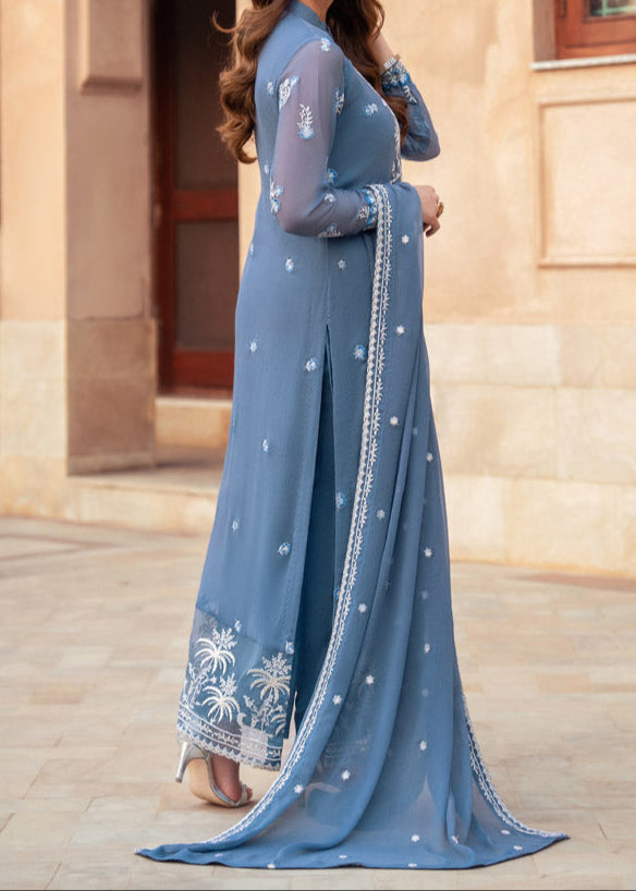 Lina – Embroidered Chiffon Unstitched 3Pc Suit