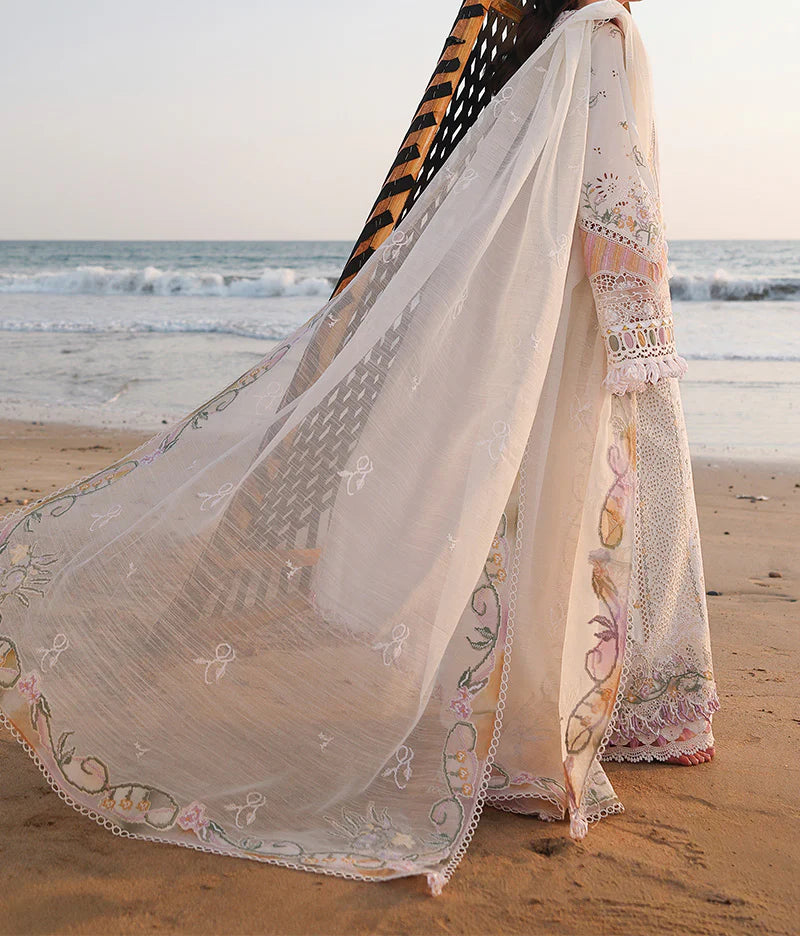 Grace S1504 - Embroidered 3pc CHIKANKARI Lawn Dress With Printed Lawn Dupatta.