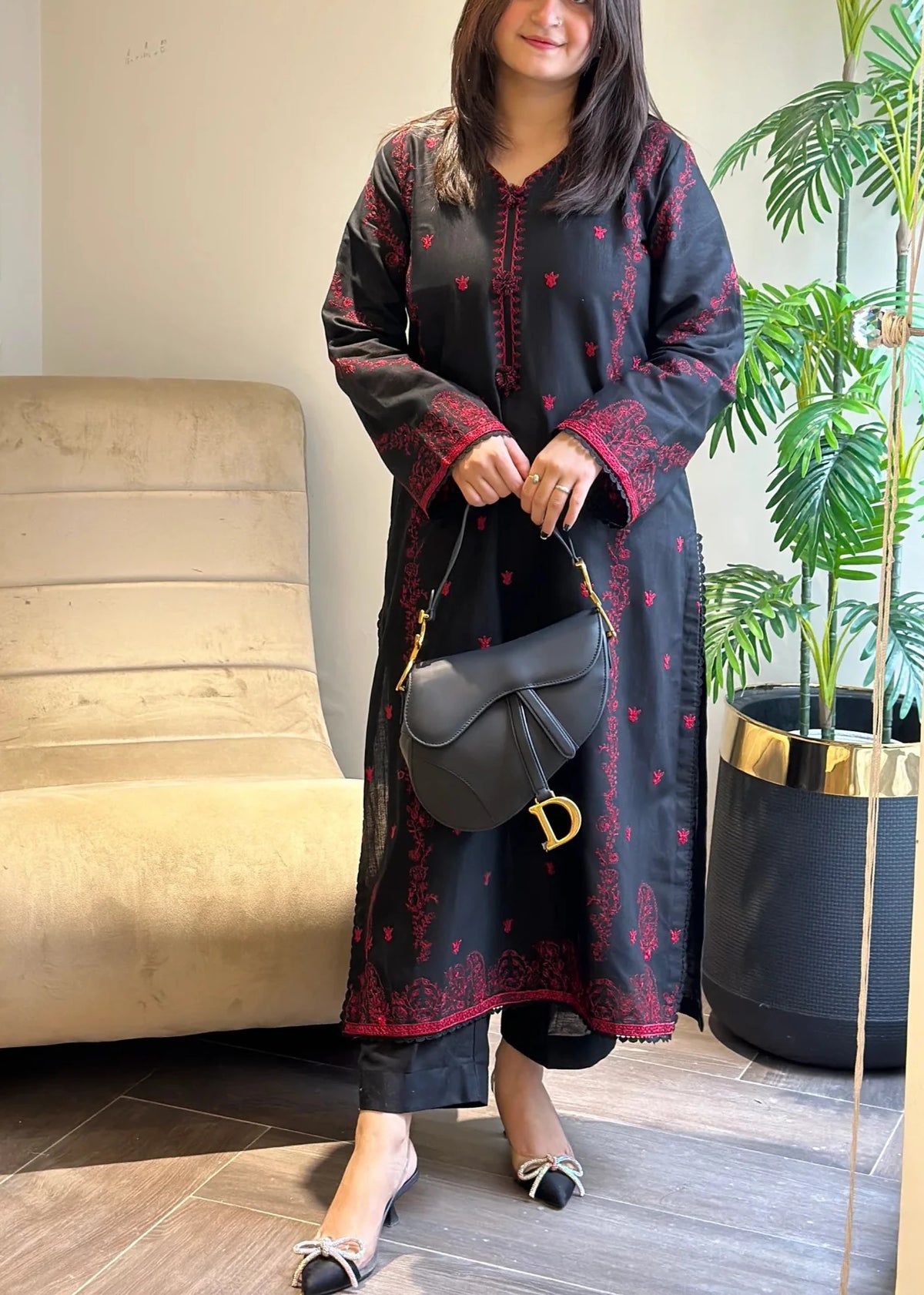 Grace S1194-Embroidered 2pc Lawn Dress