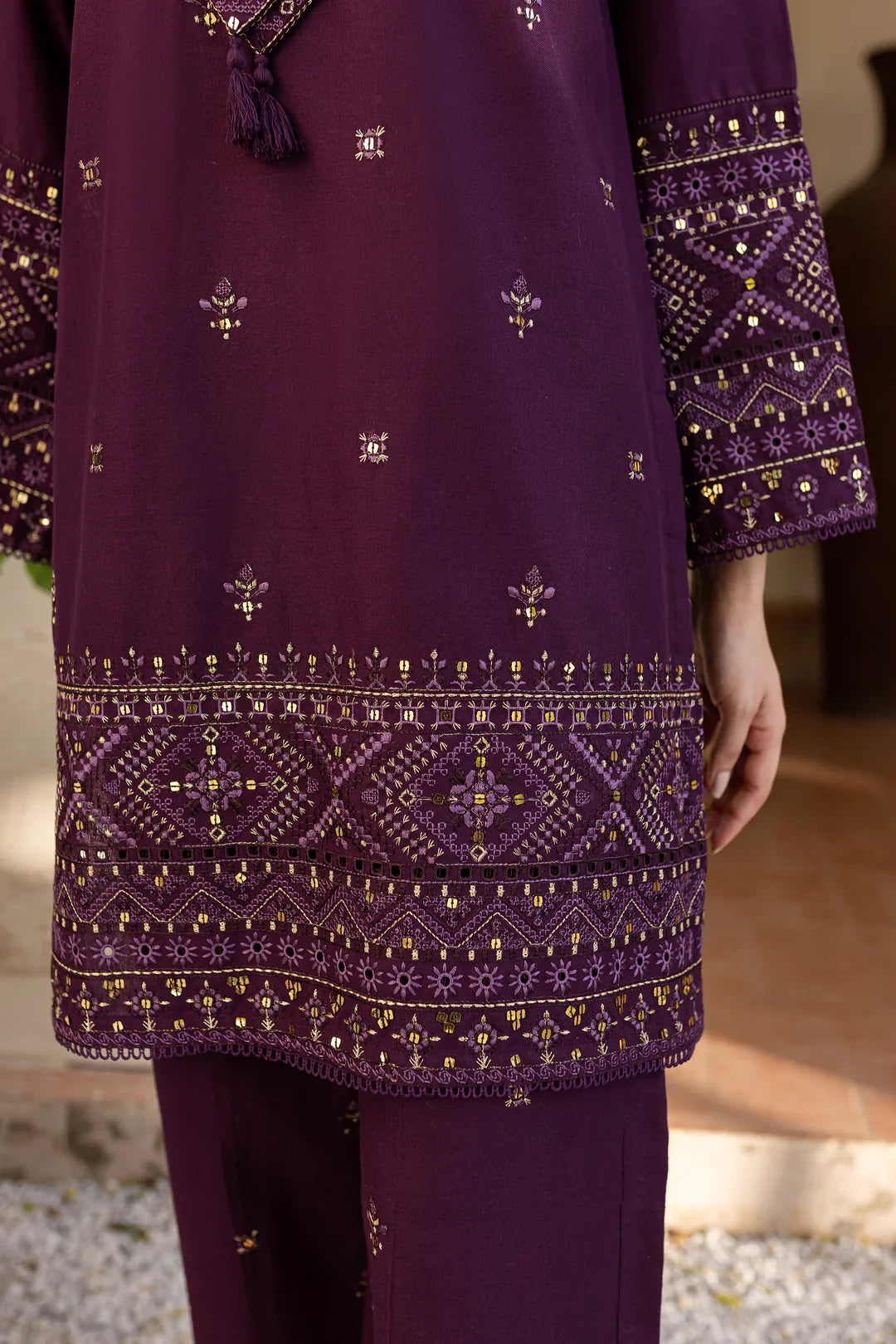 Grace W719-Embroidered 2pc Marina Dress