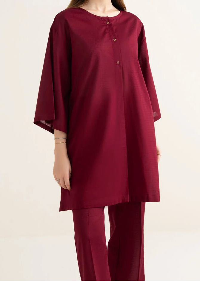 C-S 038- STITCHED 2PC DHANAK CO-ORD SET.