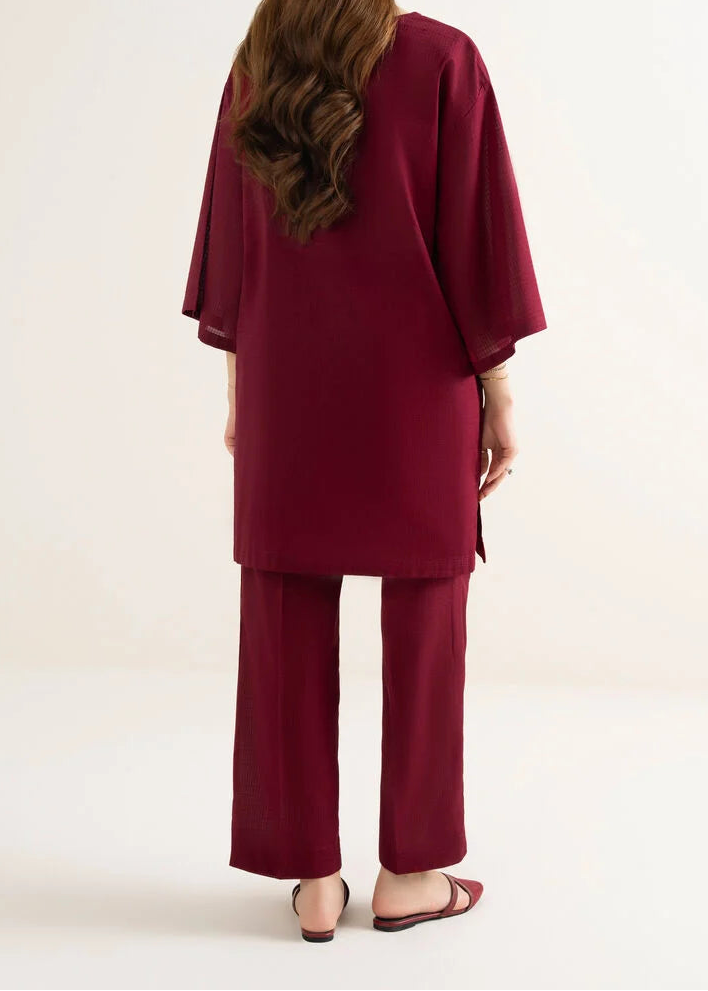 C-S 038- STITCHED 2PC DHANAK CO-ORD SET.