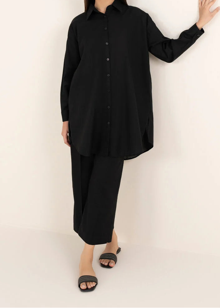 C-S 052 - STITCHED 2PC LAWN CO-ORD SET.