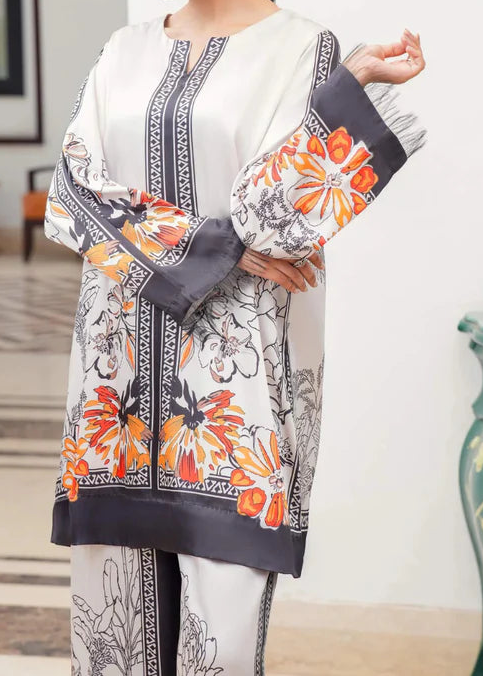 Grace W951- Digital Printed 2pc Karandi Dress.