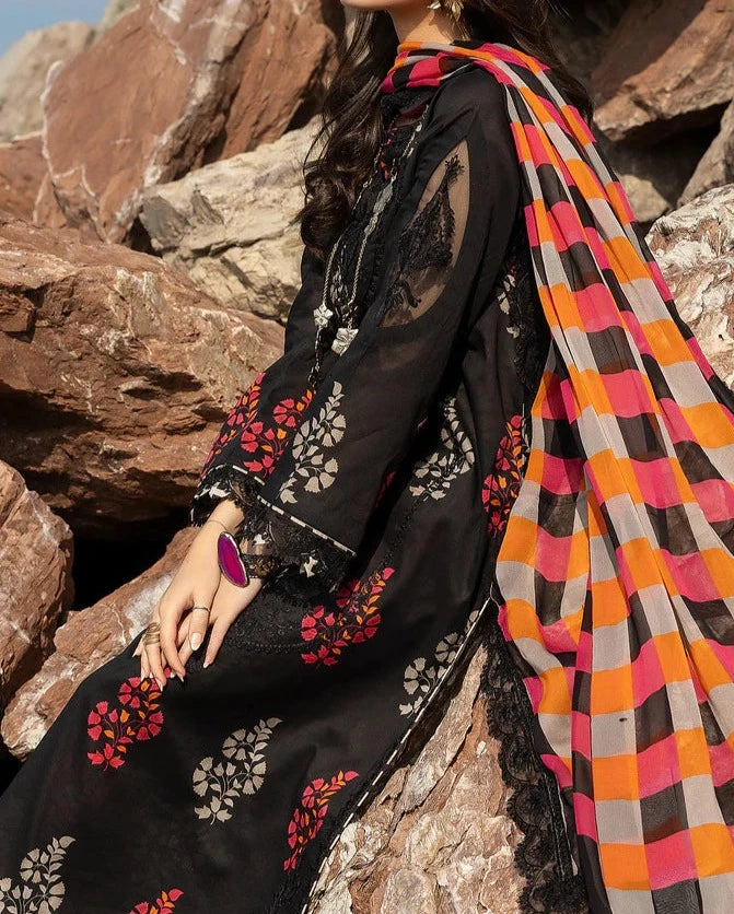 Grace S810-Embroidered 2pc Lawn dress.