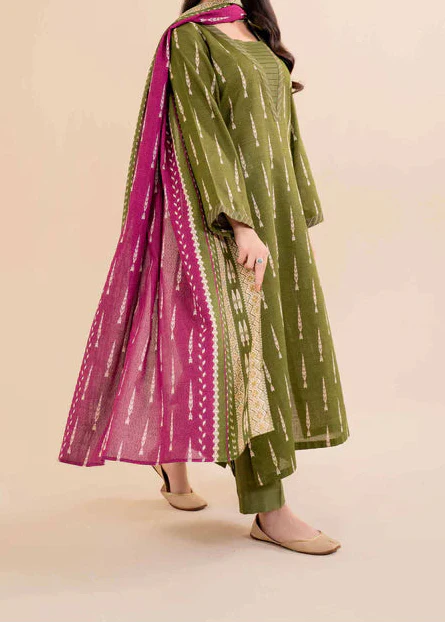 Grace Z-(W815 ) - Stitched Digital Printed 3pc Karandi Dress With Digital Printed Karandi Shawl.