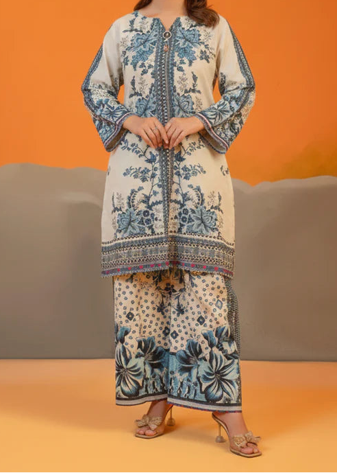 Grace W955- Digital Printed 2pc Karandi Dress.