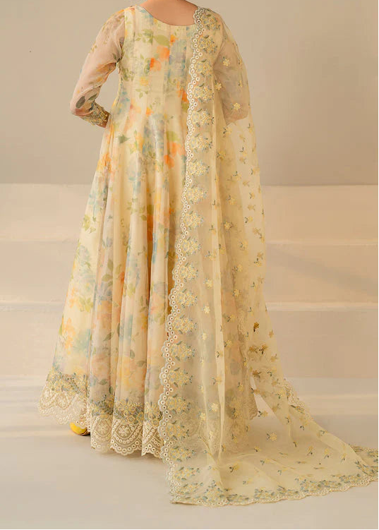 Grace S1334 - Printed & Embroidered 3pc Lawn Dress With Embroidered Chiffon Dupatta.