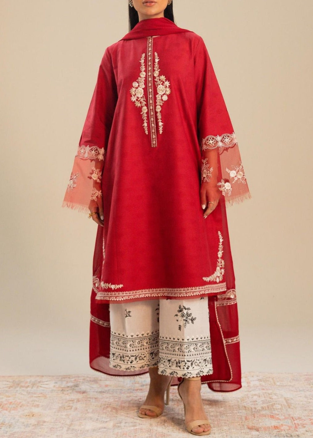 Grace S839-Embroidered 2pc lawn dress