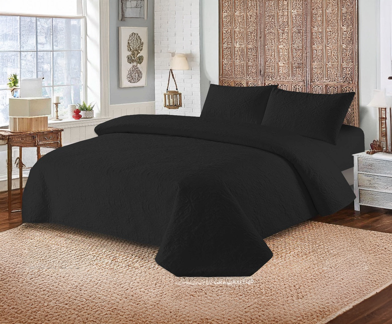 FL1009- Summer Bedspread Set - 3Pcs