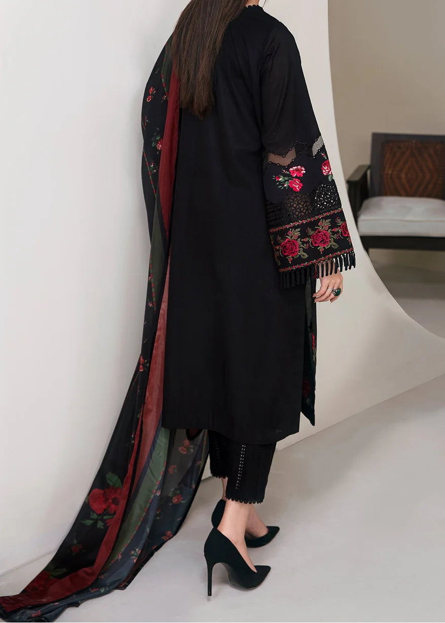Grace S1389 - Embroidered 3pc Lawn Dress With Printed Lawn Dupatta.
