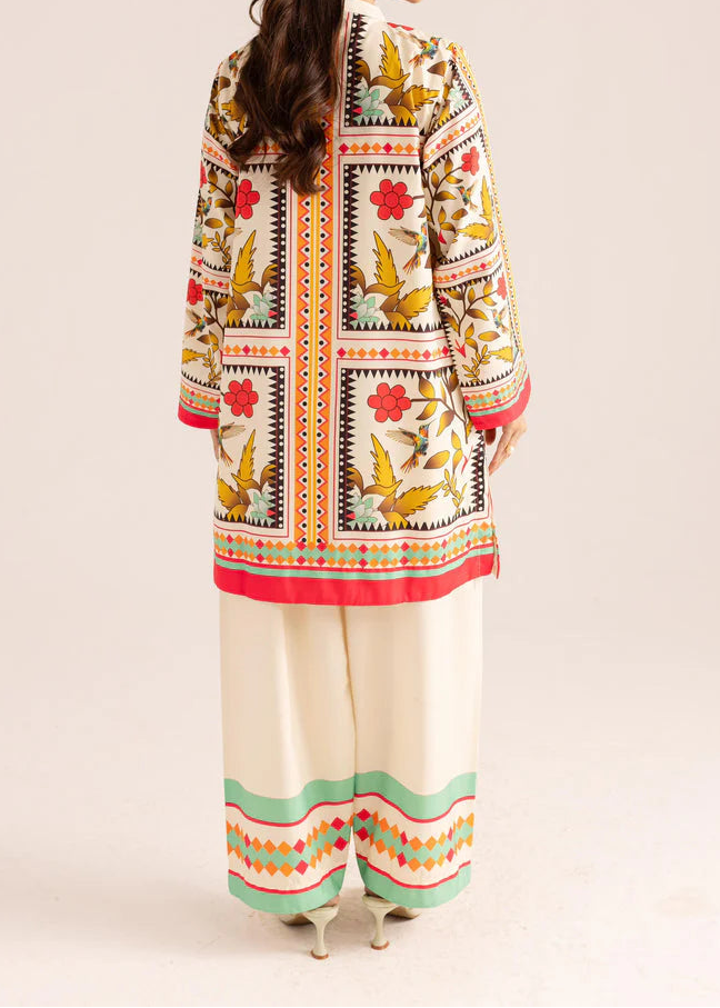 Grace W946- Digital Printed 2pc Karandi Dress.