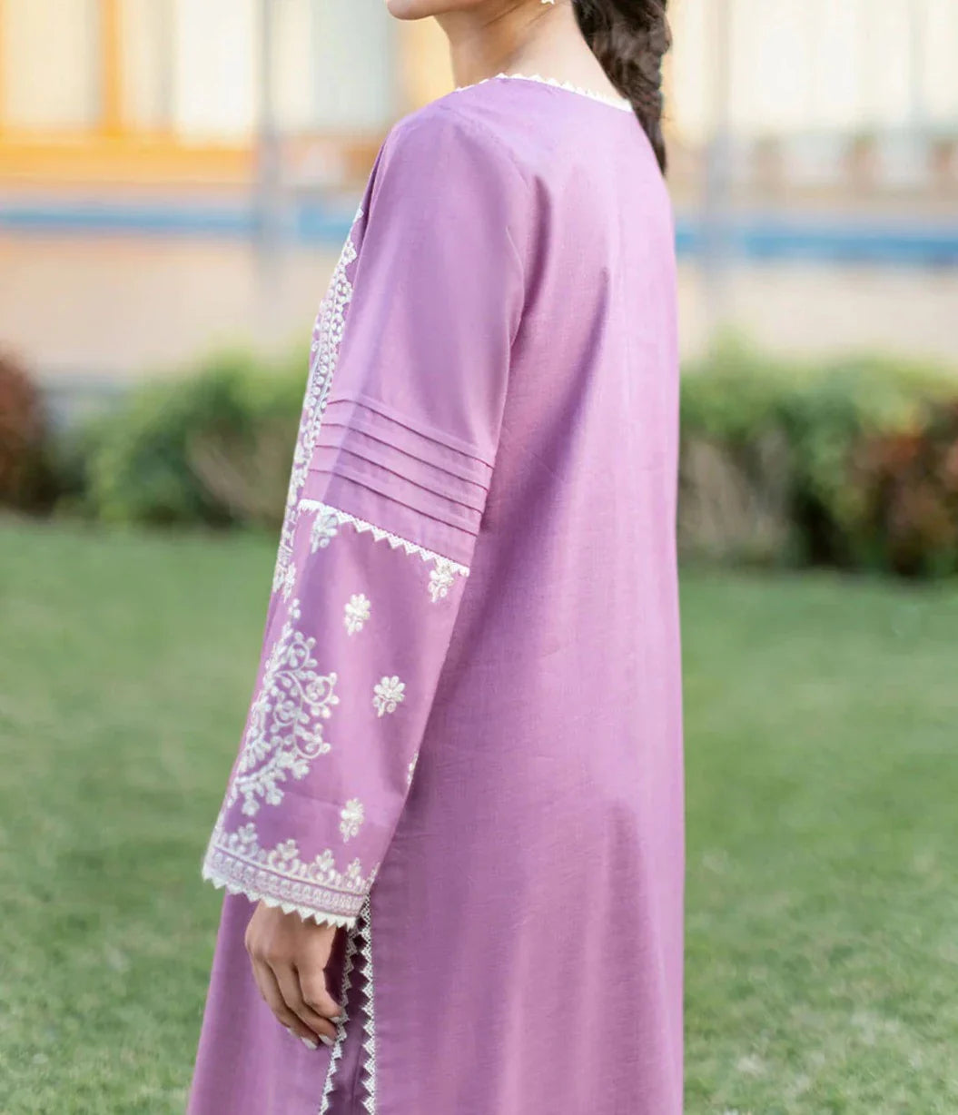 Grace Z-(W409)- Stitched Embroidered 2pc marina dress