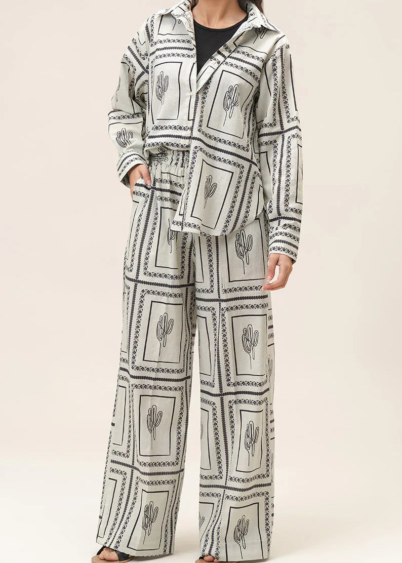 Grace W952- Digital Printed 2pc Karandi Dress.