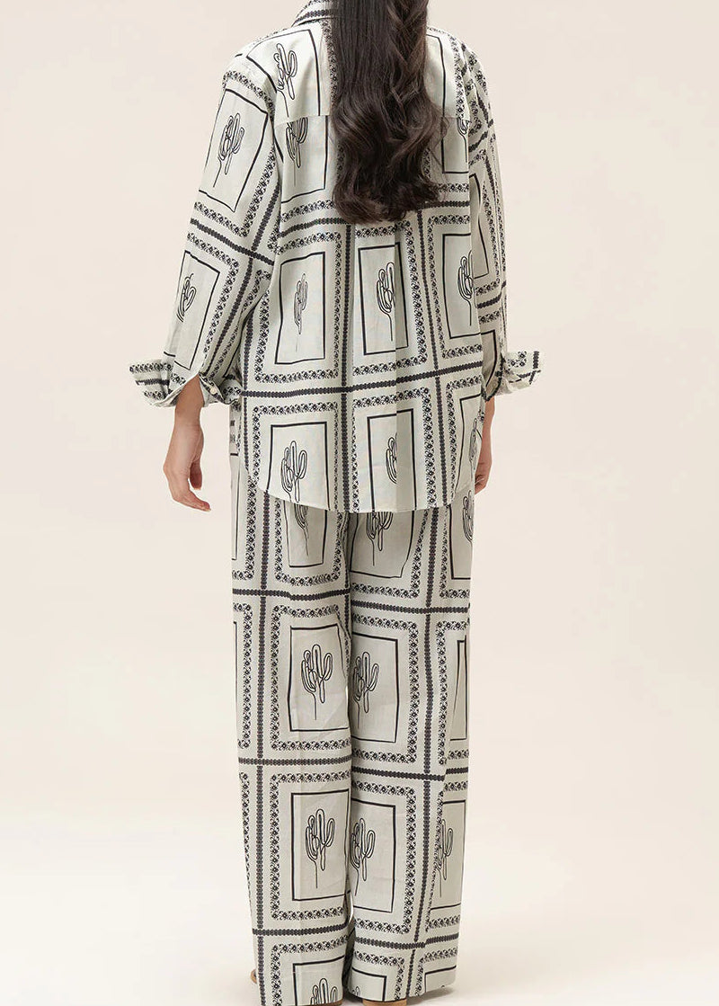 Grace W952- Digital Printed 2pc Karandi Dress.