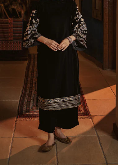 Grace W1004-Embroidered 2pc Velvet Dress.