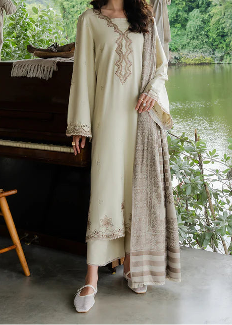 Grace S1323-Embroidered 3pc Lawn Dress With Printed Lawn Dupatta.