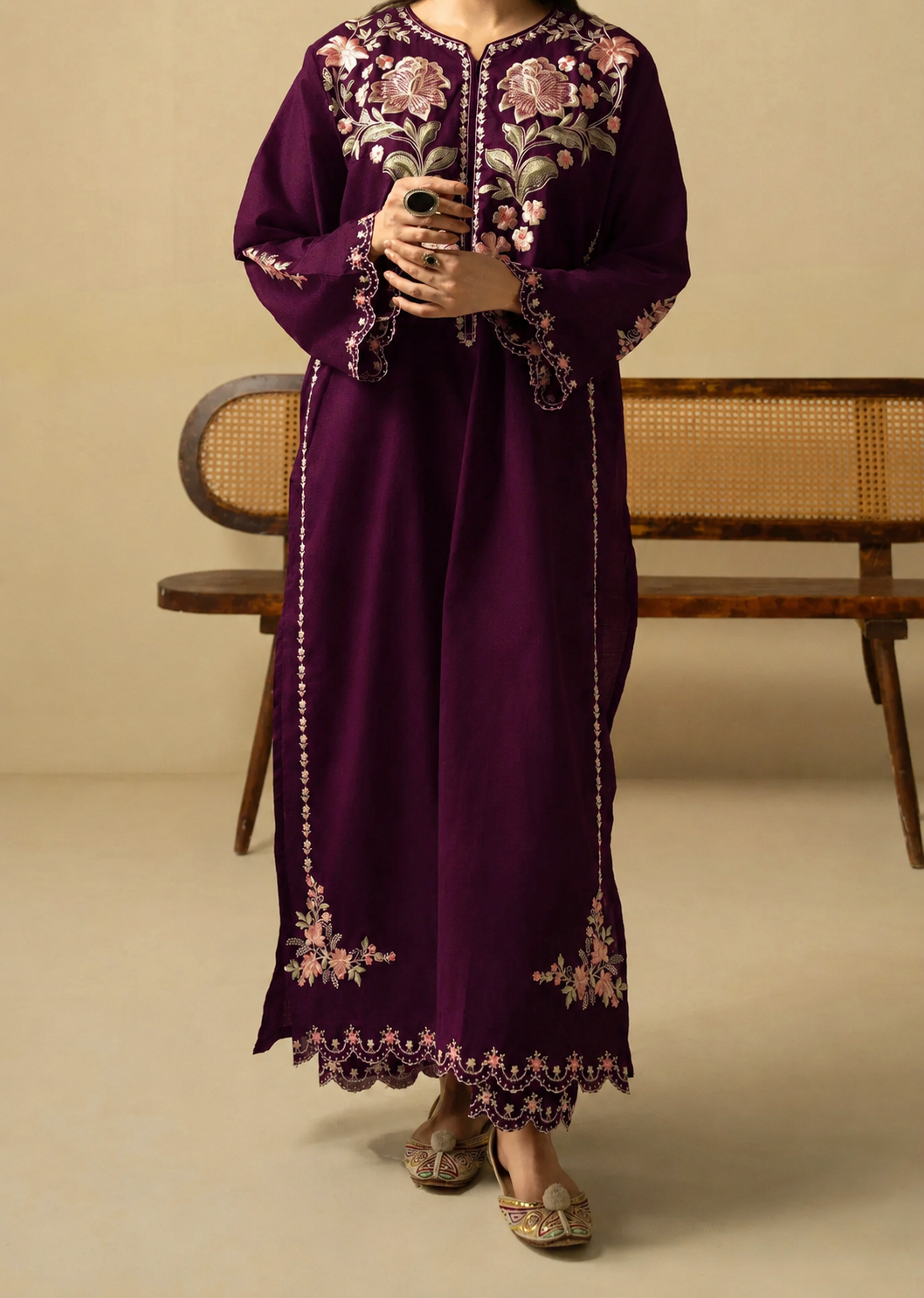 Grace S1464-Embroidered 2pc Lawn Dress.